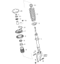 Diagram for Kia Amanti Shock Absorber - 546113F400