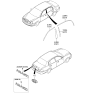 Diagram for 2004 Kia Amanti Door Moldings - 863633F000