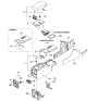 Diagram for 2004 Kia Amanti Center Console Base - 846103F100LK