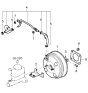Diagram for 2004 Kia Amanti Brake Booster Vacuum Hose - 591303F300