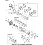 Diagram for Kia Sedona Crankshaft Thrust Washer Set - 2102039640