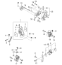 Diagram for 2005 Kia Amanti Transfer Case Mount - 218303F000