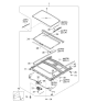 Diagram for 2006 Kia Amanti Sunroof Cable - 816353F000