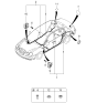 Diagram for 2005 Kia Amanti Antenna Cable - 962703F110