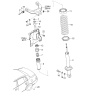 Diagram for 2004 Kia Amanti Shock Absorber - 553113F400