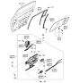 Diagram for 2006 Kia Amanti Window Regulator - 834013F010