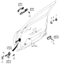 Diagram for 2008 Kia Amanti Door Handle - 826603F001