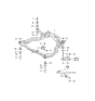 Diagram for 2004 Kia Amanti Front Cross-Member - 624053F000