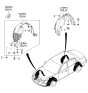 Diagram for Kia Amanti Wheelhouse - 868123F000