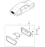 Diagram for 2004 Kia Amanti License Plate - 873803F000XX