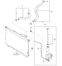 Diagram for 2004 Kia Amanti Radiator Hose - 2541439500