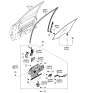 Diagram for 2006 Kia Amanti Window Regulator - 824013F010