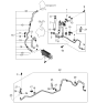 Diagram for Kia Amanti Power Steering Hose - 575503F500