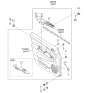 Diagram for 2006 Kia Rondo Power Window Switch - 935751D0000G