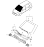 Diagram for 2011 Kia Rondo Windshield - 861101D300