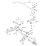 Diagram for 2011 Kia Rondo Trailing Arm - 552701D000