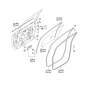 Diagram for 2007 Kia Rondo Window Run - 825301D000