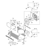 Diagram for Kia Sportage A/C Condenser Fan - 252312E000