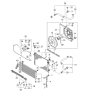 Diagram for 2005 Kia Sportage A/C Condenser Fan - 252312E000