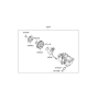 Diagram for Kia Carnival A/C Clutch - 97643R0100
