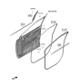 Diagram for Kia Carnival Door Moldings - 82250R0000