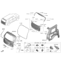 Diagram for Kia Carnival Lift Support - 81831R0000