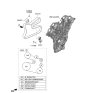 Diagram for 2023 Kia Carnival Serpentine Belt - 252123N300