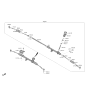 Diagram for Kia Carnival Rack & Pinion Bushing - 56521R0000