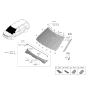 Diagram for Kia Carnival Windshield - 86110R0291