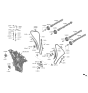 Diagram for Kia Carnival Timing Chain Guide - 244303N400