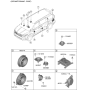 Diagram for Kia Carnival Car Speakers - 96330L1200