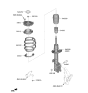 Diagram for 2022 Kia Carnival Shock And Strut Mount - 54610R0000