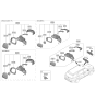 Diagram for Kia Carnival Side Marker Light - 87624R0000