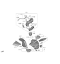 Diagram for Kia Sorento Air Filter - 28113L1000