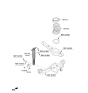 Diagram for 2022 Kia Carnival Coil Spring Insulator - 55334R0000