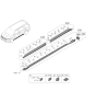 Diagram for Kia Carnival Door Moldings - 87731R0000