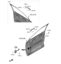 Diagram for 2023 Kia Carnival Door Handle - 82651R0710