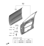 Diagram for Kia Sportage Door Hinge - 793202V000