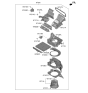 Diagram for 2023 Kia Carnival Blend Door Actuator - 97124R0000