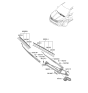 Diagram for 2022 Kia Carnival Wiper Blade - 98360R0300