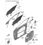 Diagram for 2023 Kia Carnival Window Run - 82530R0020