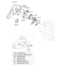 Diagram for 2008 Kia Borrego Water Pump - 251003F310