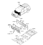 Diagram for Kia Borrego Radiator Support - 641412J000