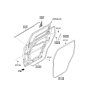 Diagram for 2008 Kia Borrego Door Seal - 831102J000H9