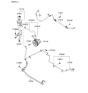 Diagram for 2010 Kia Borrego Power Steering Pump - 571002J200