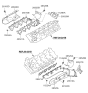 Diagram for Kia Borrego Exhaust Heat Shield - 285263F100