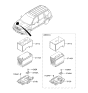 Diagram for 2008 Kia Borrego Battery Tray - 371502J800