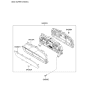 Diagram for 2008 Kia Borrego Instrument Cluster - 940012J071