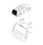 Diagram for 2011 Kia Borrego Liftgate Hinge - 797102J000