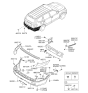 Diagram for 2008 Kia Borrego Bumper - 866252J000